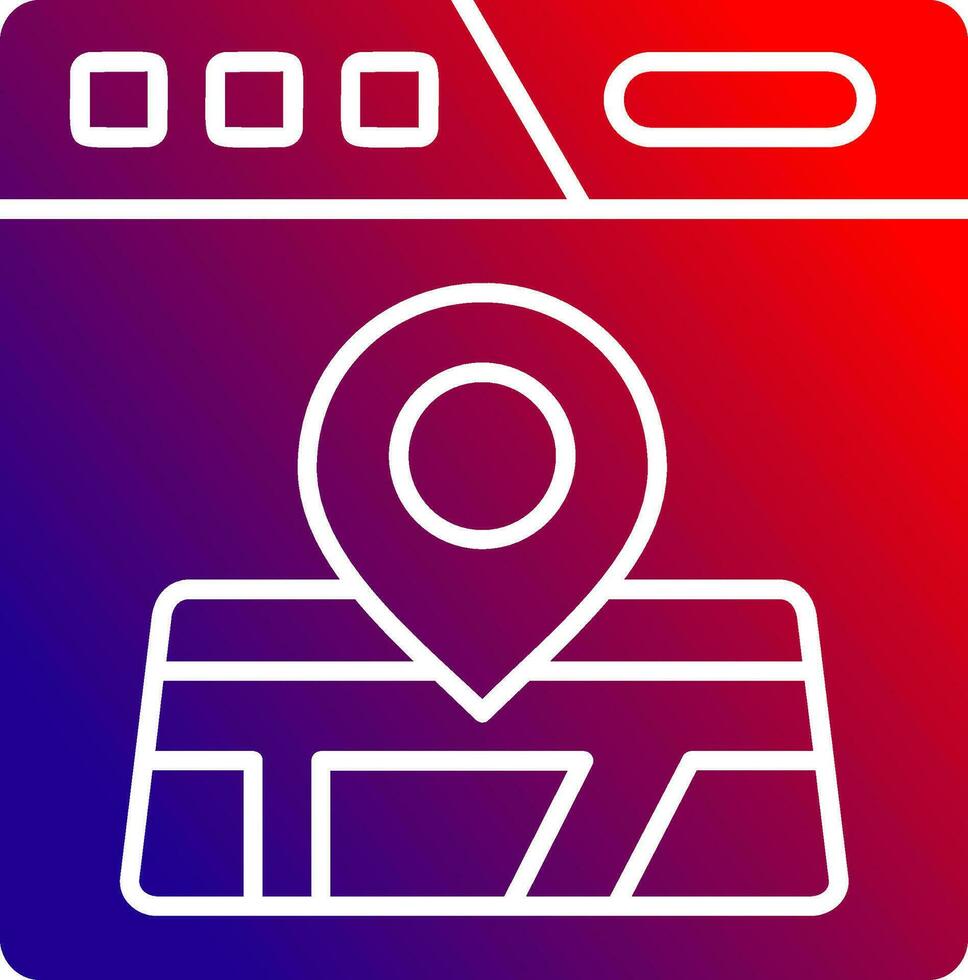 Location Solid Gradient Icon vector