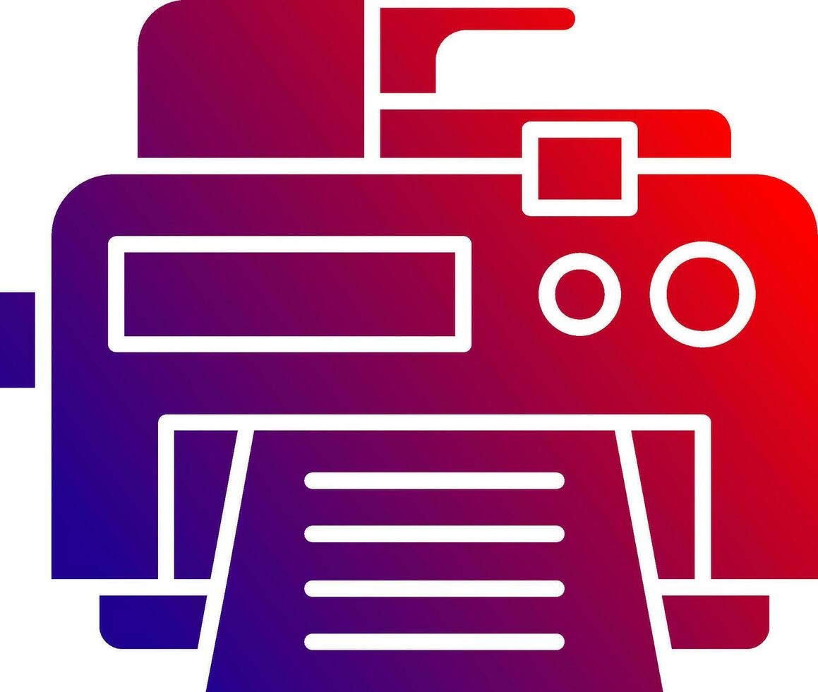 Printer Solid Gradient Icon 36994319 Vector Art at Vecteezy