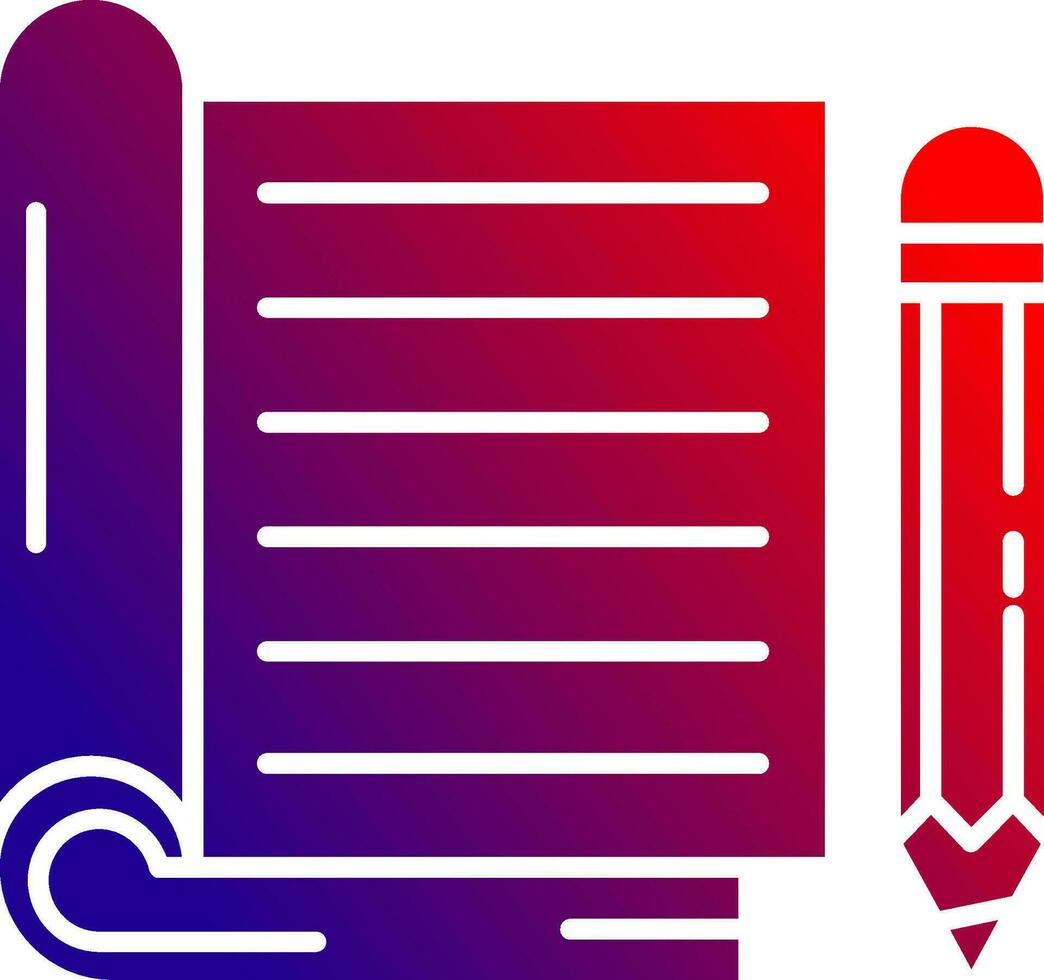 Notebook Solid Gradient Icon 36994341 Vector Art at Vecteezy
