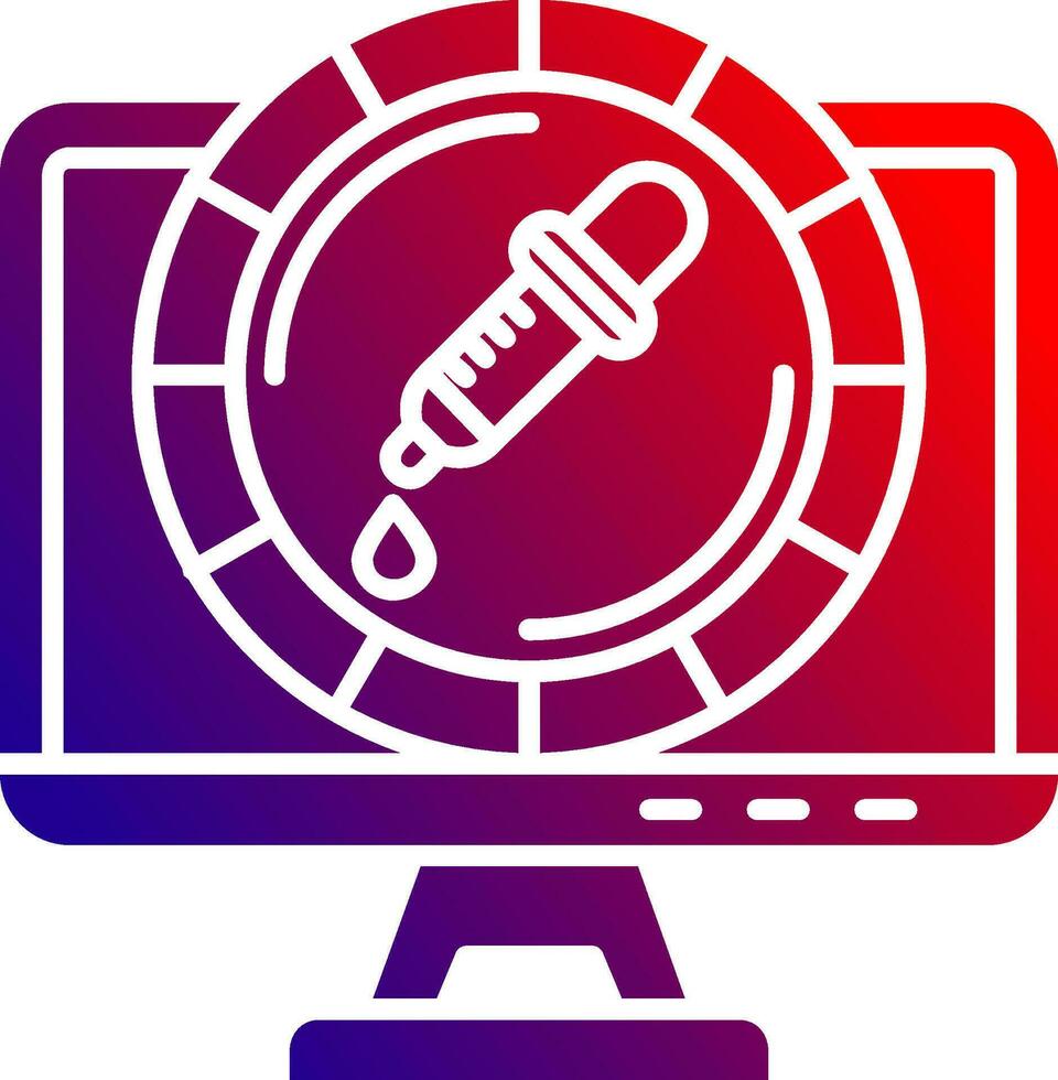Color Solid Gradient Icon vector