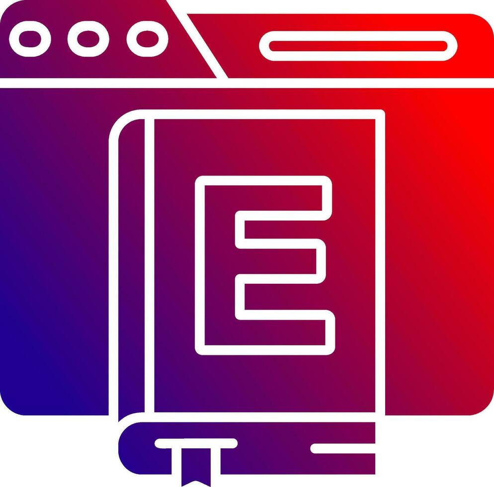 Ebook Solid Gradient Icon vector
