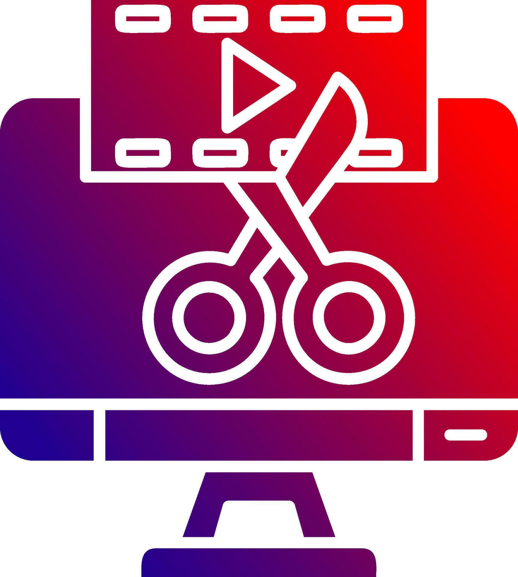 Video editor Solid Gradient Icon 36994423 Vector Art at Vecteezy