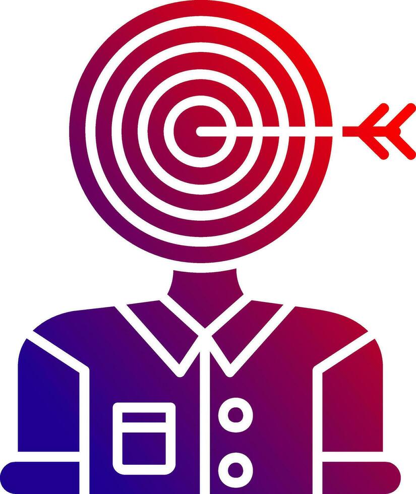 Audience Solid Gradient Icon vector