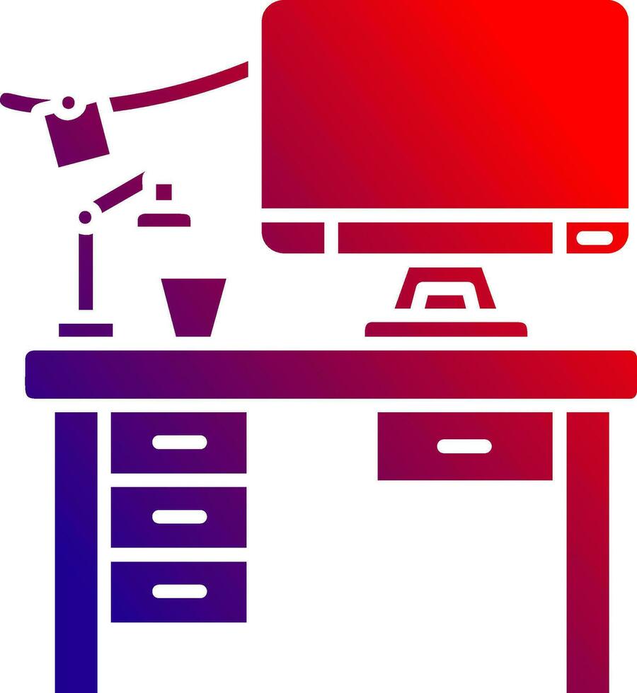 Workspace Solid Gradient Icon vector