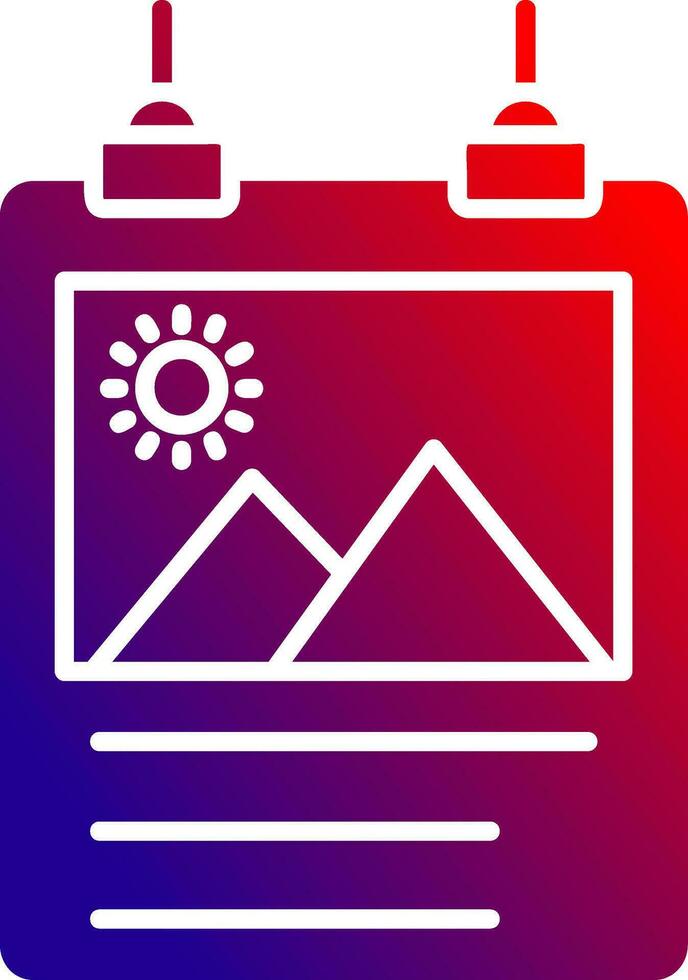 Poster Solid Gradient Icon vector