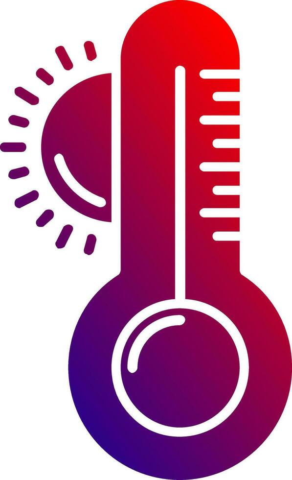 Weather Solid Gradient Icon vector