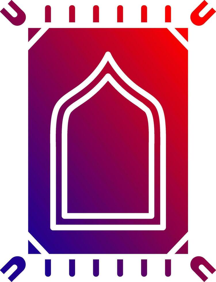 Prayer mate Solid Gradient Icon vector