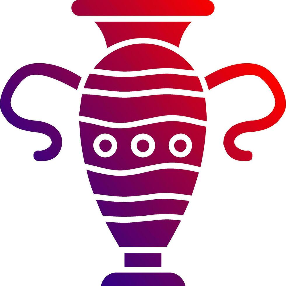 Vase Solid Gradient Icon vector