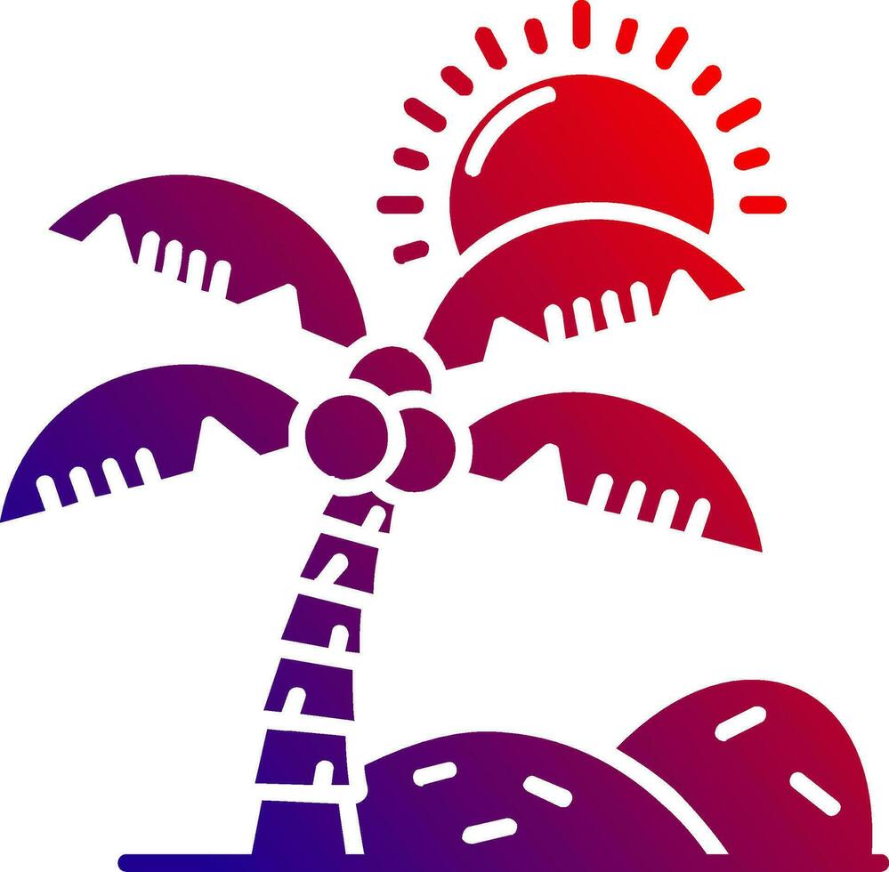 Oasis Solid Gradient Icon vector