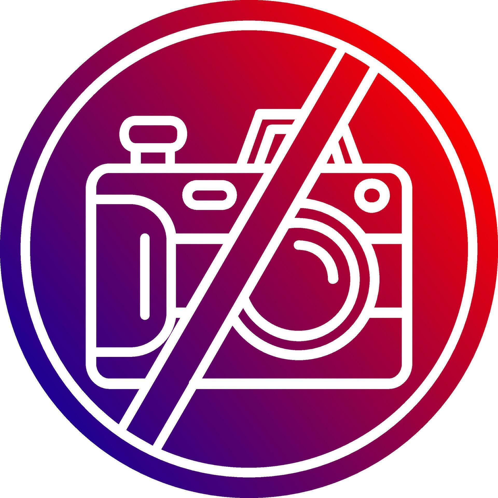 No camera Solid Gradient Icon 36994617 Vector Art at Vecteezy