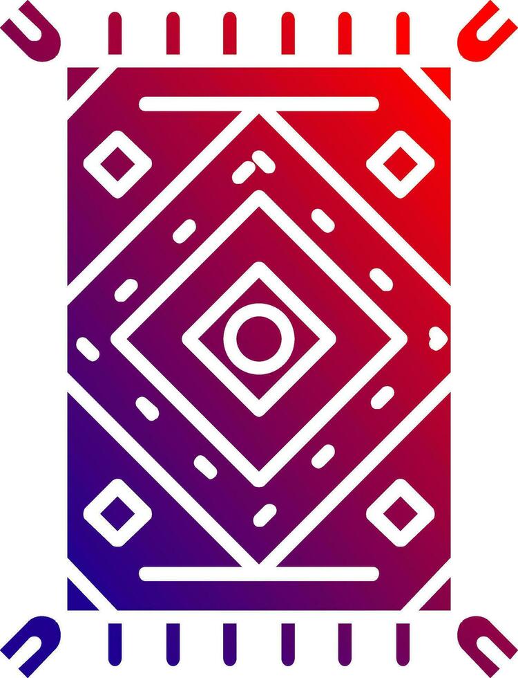 Rug Solid Gradient Icon vector