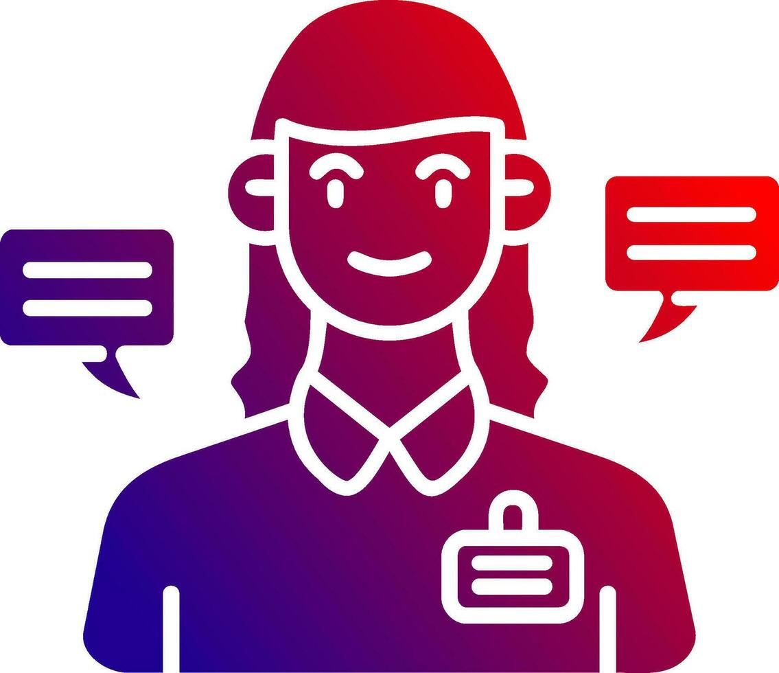 Public relation Solid Gradient Icon vector