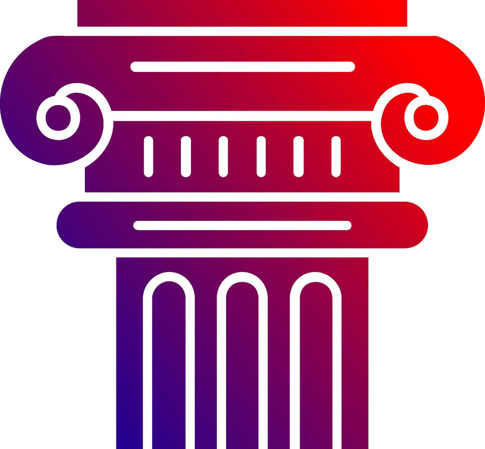 Pillar Solid Gradient Icon 36994662 Vector Art at Vecteezy