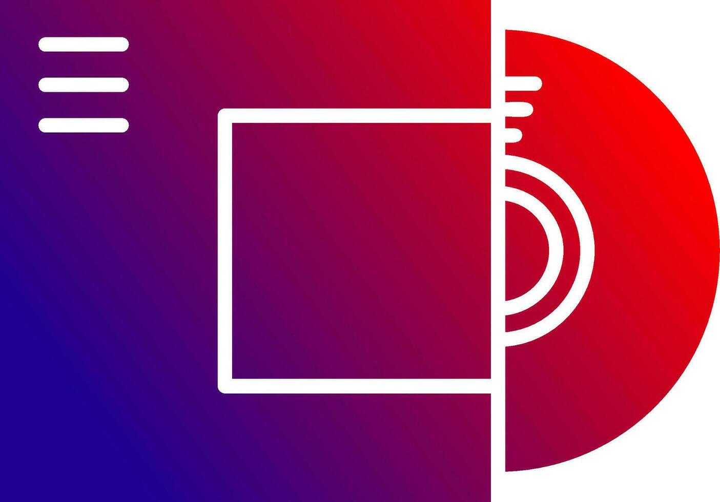 Disc Solid Gradient Icon vector