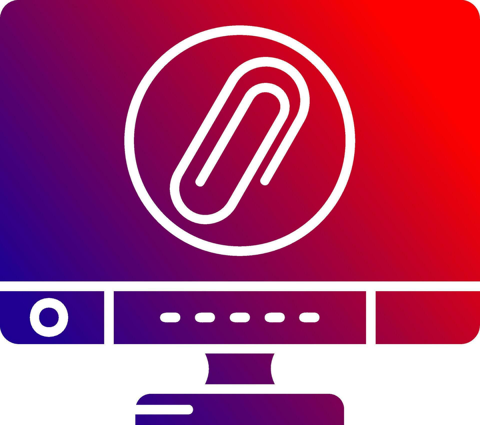Clip Solid Gradient Icon 36994777 Vector Art at Vecteezy