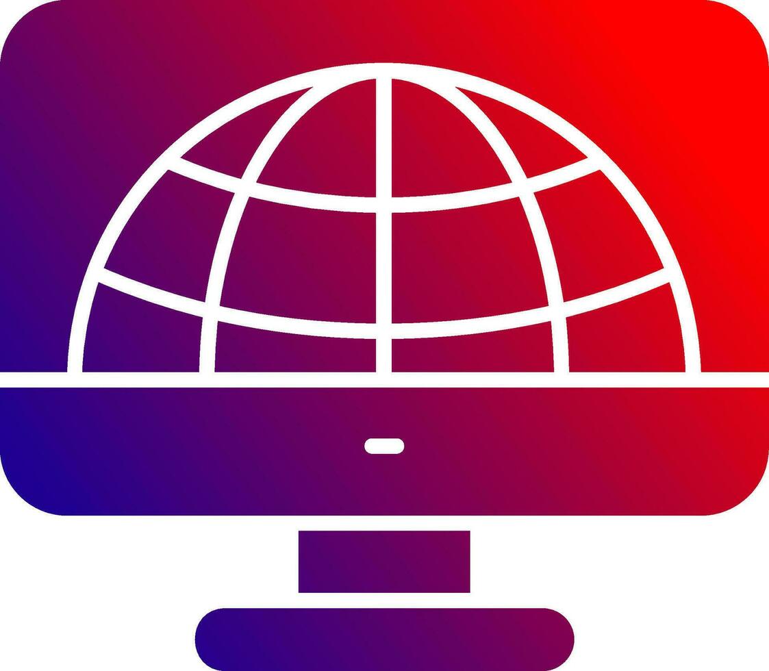 Monitor Solid Gradient Icon 36994778 Vector Art at Vecteezy