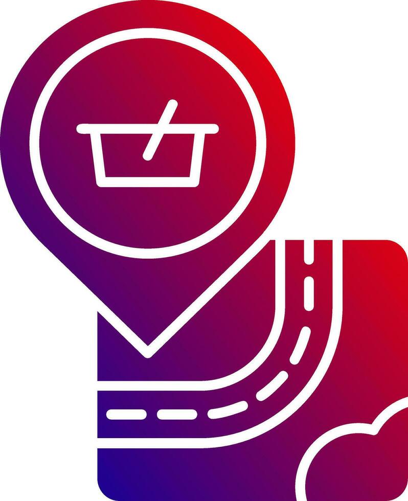 Shopping Solid Gradient Icon vector