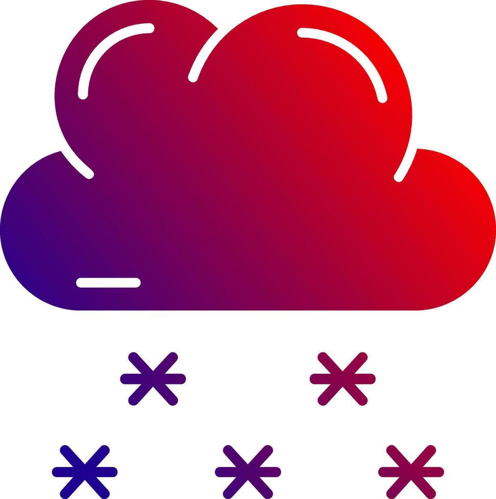 Snow Solid Gradient Icon 36994844 Vector Art at Vecteezy