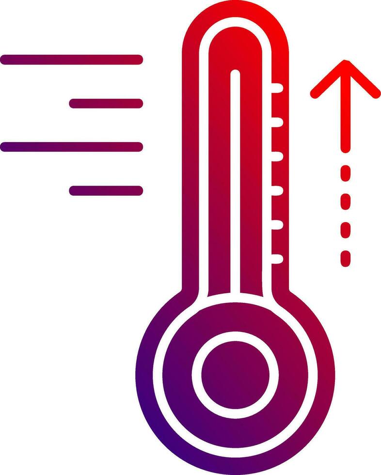 Hot Solid Gradient Icon vector