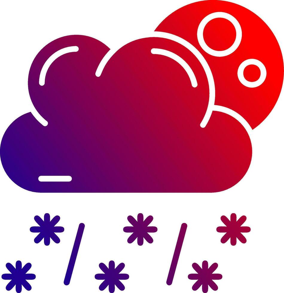 Snow Solid Gradient Icon 36994879 Vector Art at Vecteezy