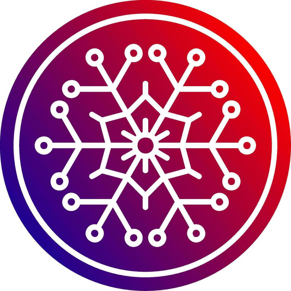 Winter Solid Gradient Icon vector