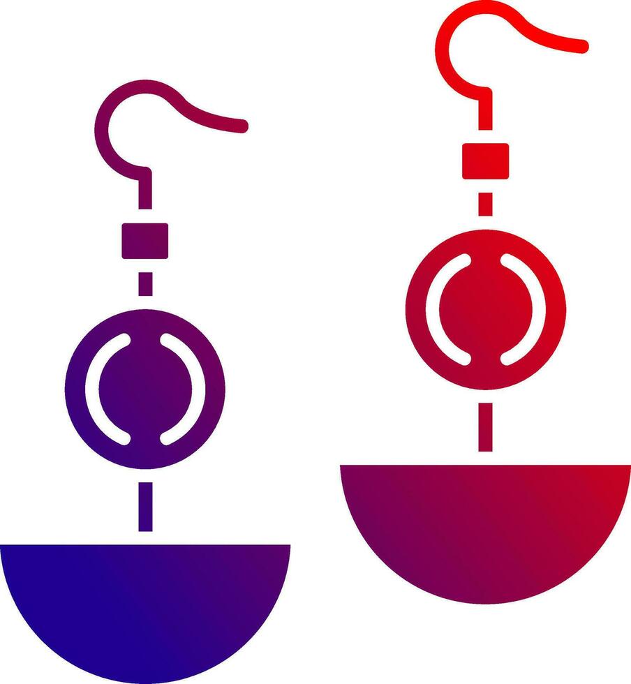 Earrnings Solid Gradient Icon vector