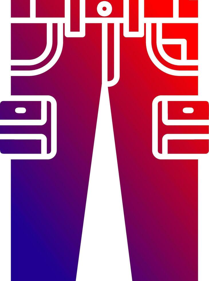 Cargo pants Solid Gradient Icon vector