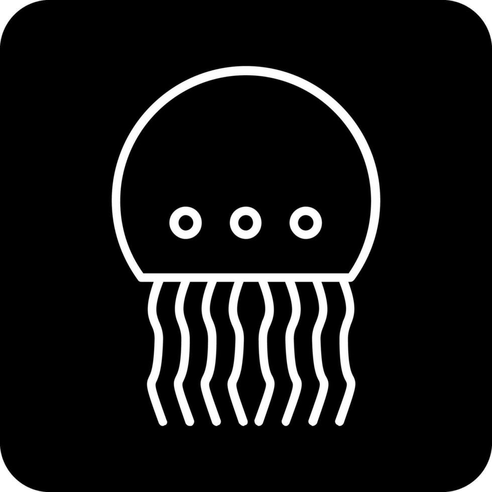 icono de vector de medusas