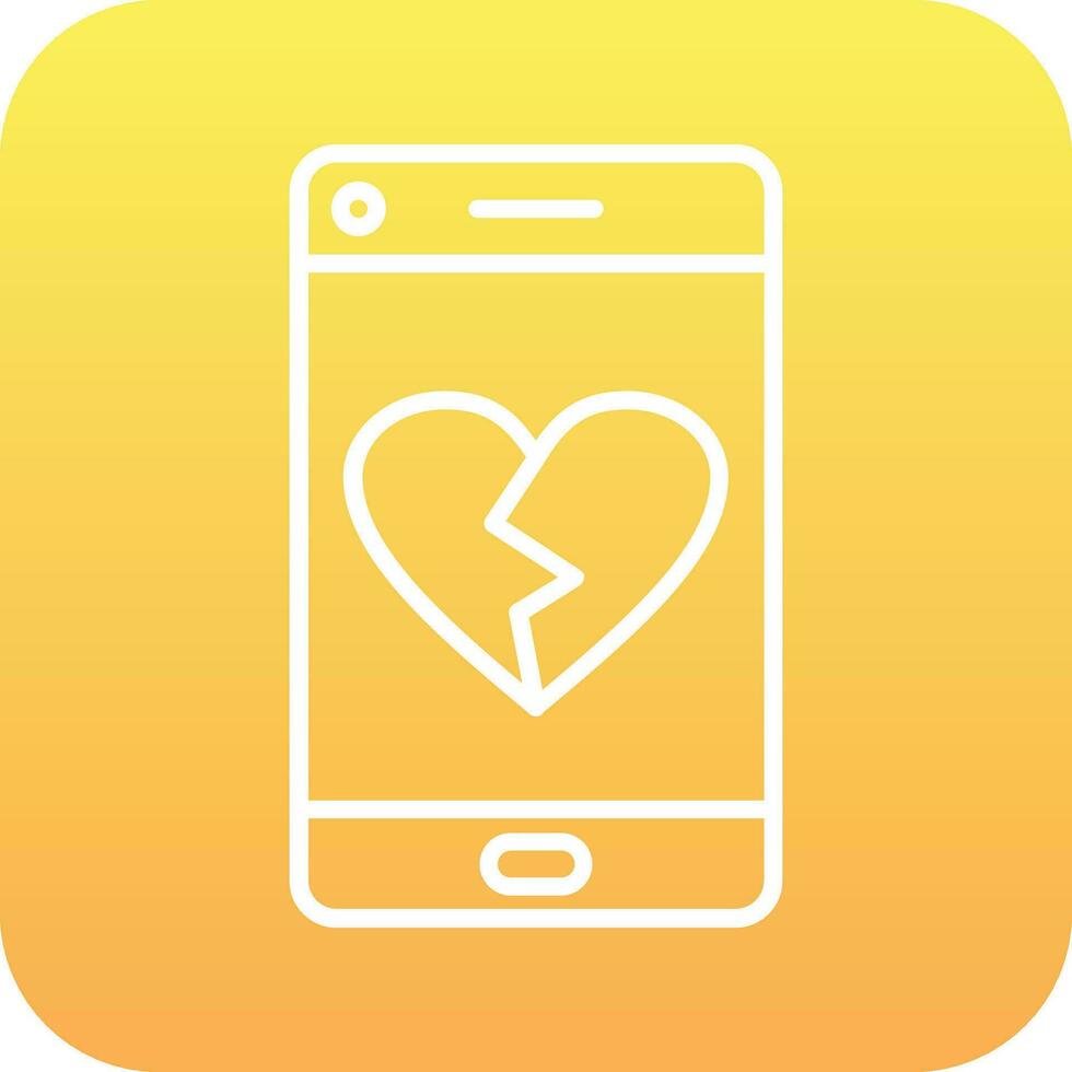Heart Break Vector Icon