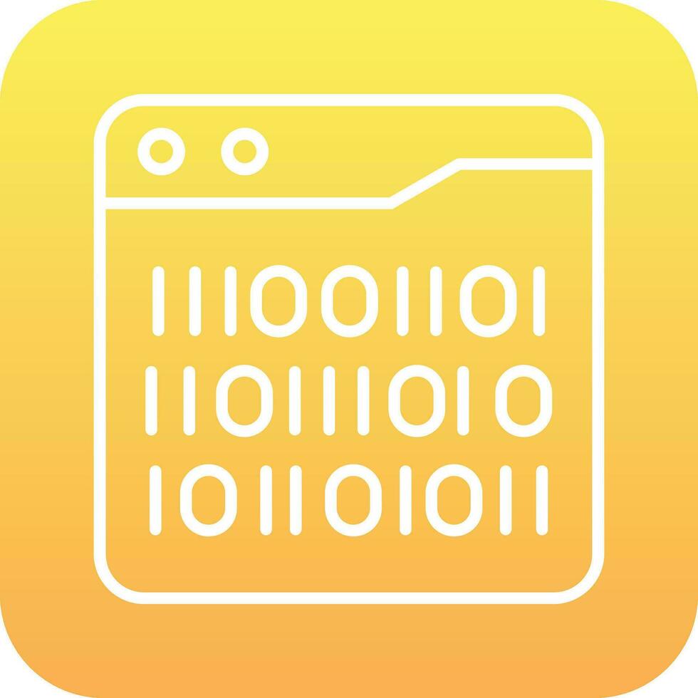 Binary Code Vector Icon