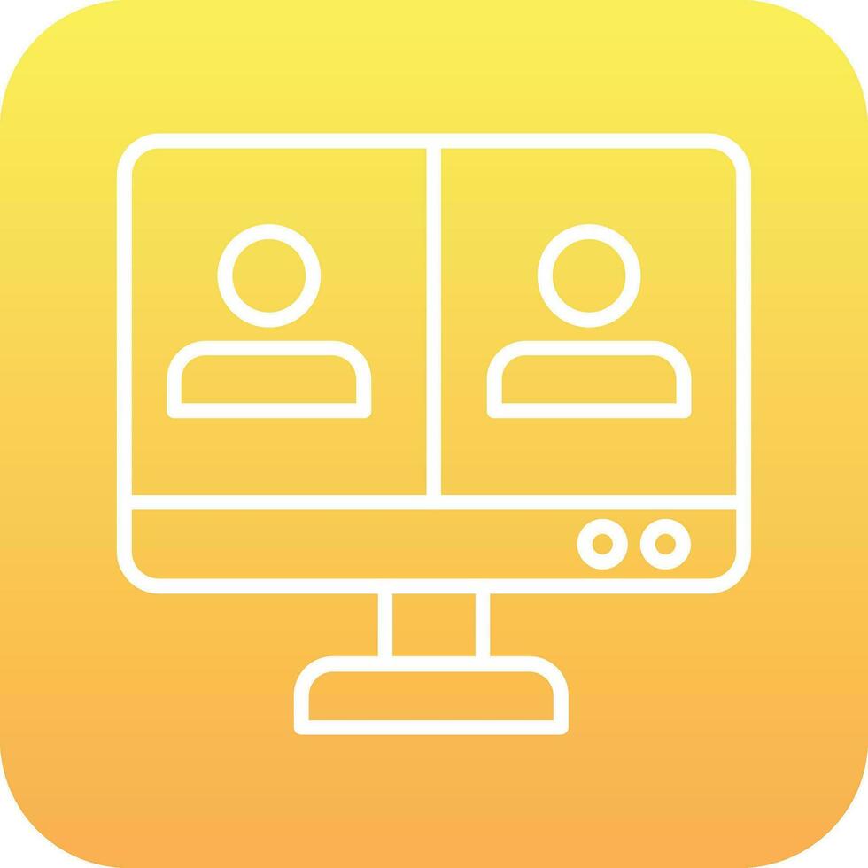 Online Meeting Vector Icon