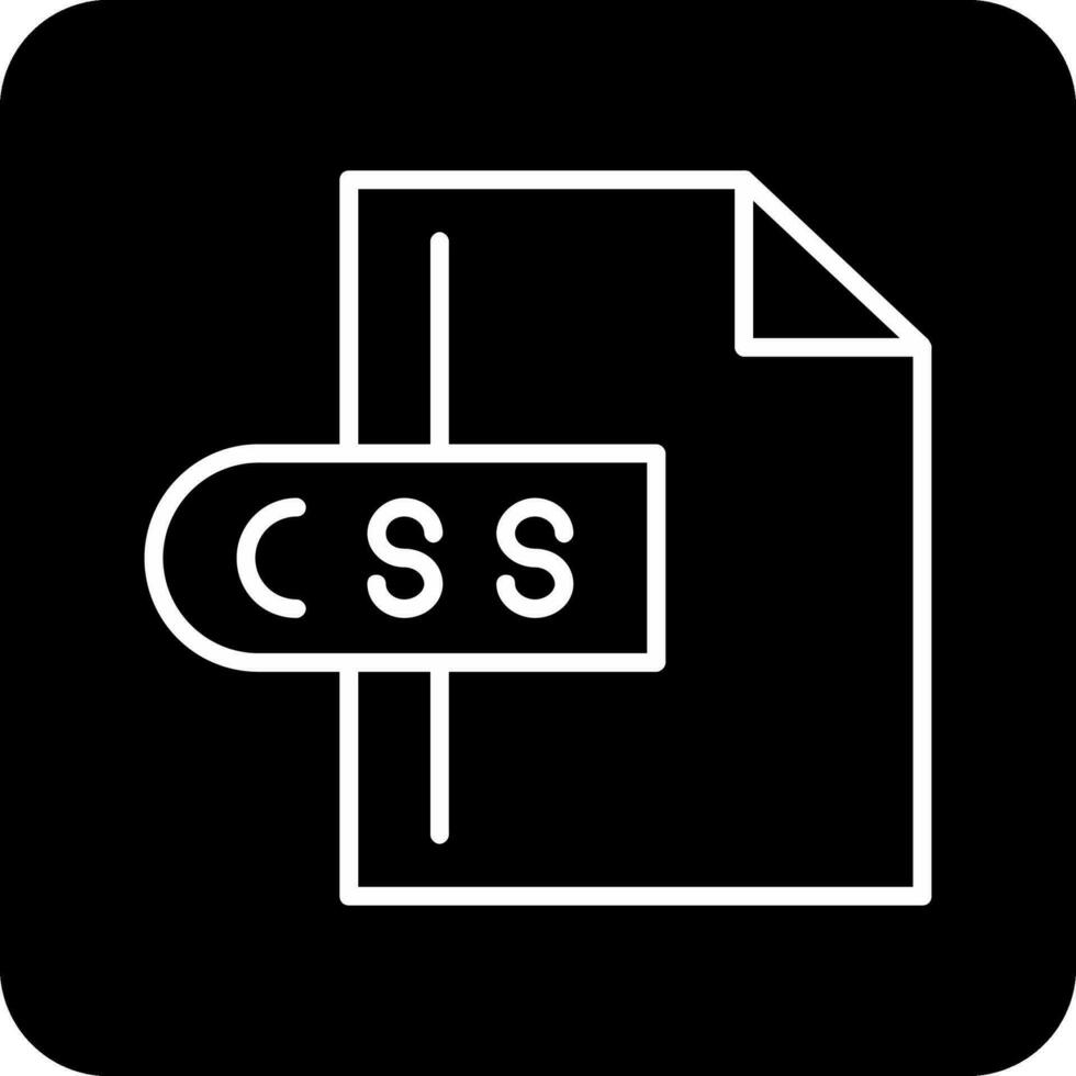 icono de vector de archivo css