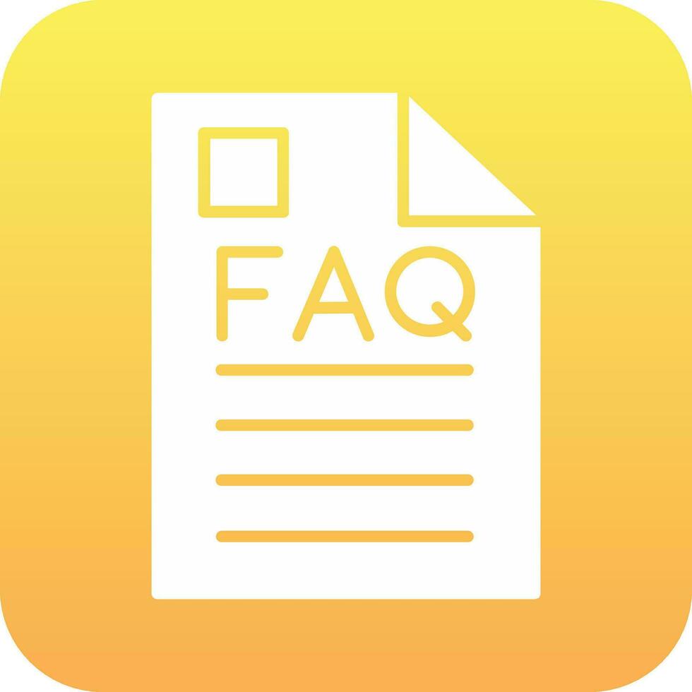 Faq Vector Icon