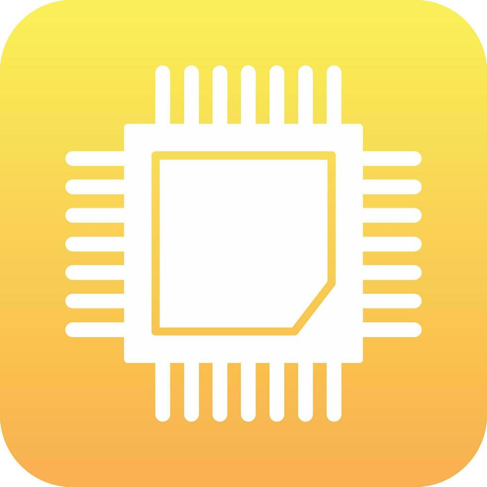 icono de vector de cpu