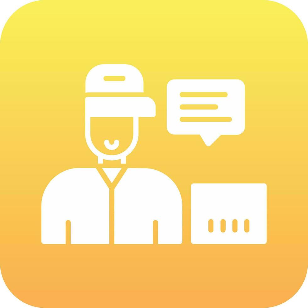 Customer Service Agent Vector Icon