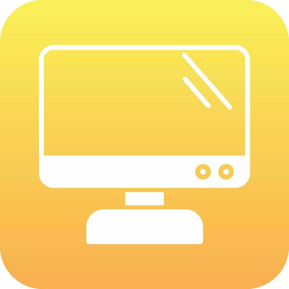 Monitor Screen Vector Icon