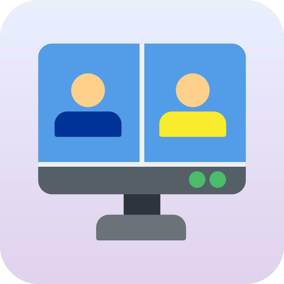 Online Meeting Vector Icon