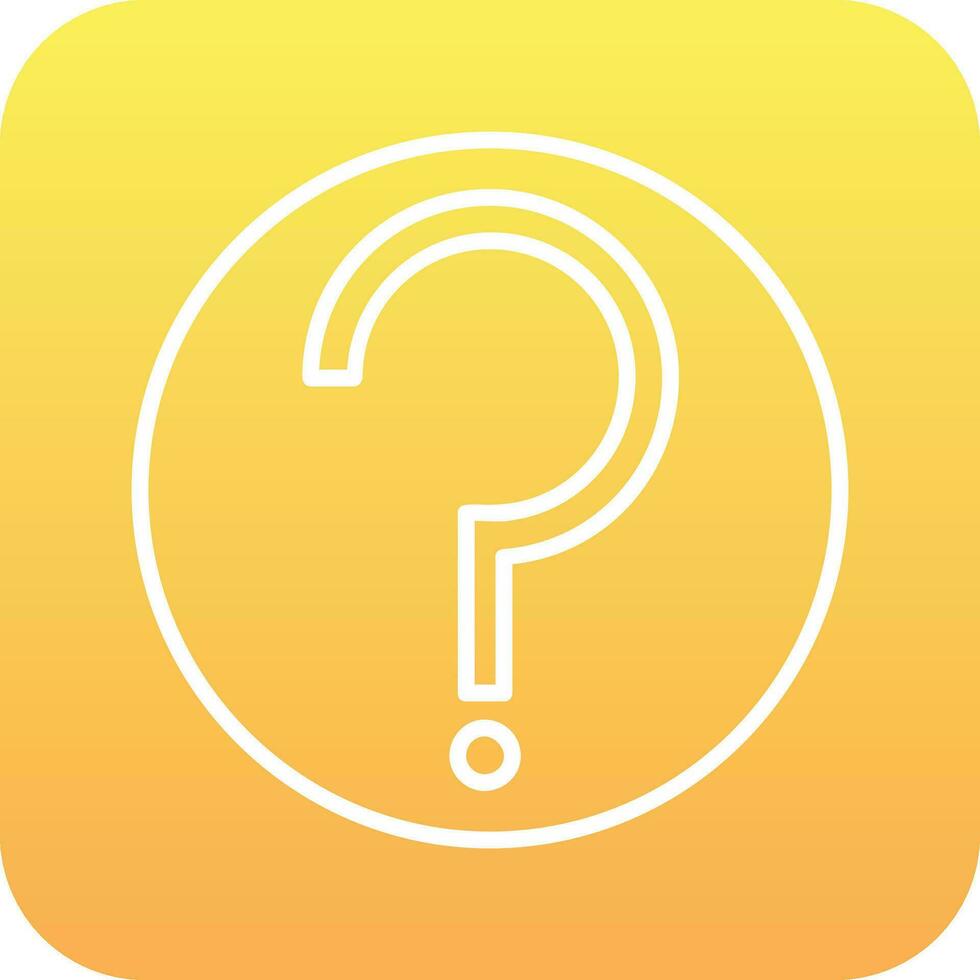 Question Mark Vector Icon