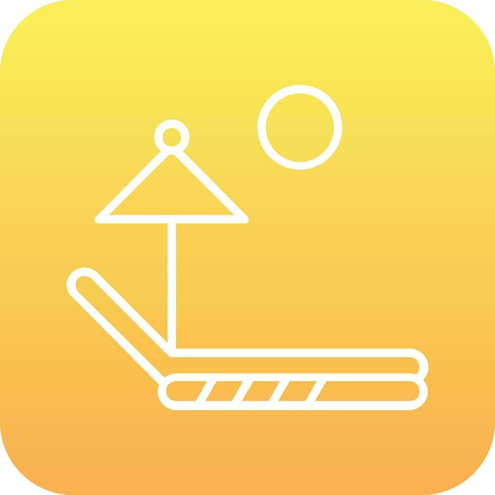 Sunbed Vector Icon