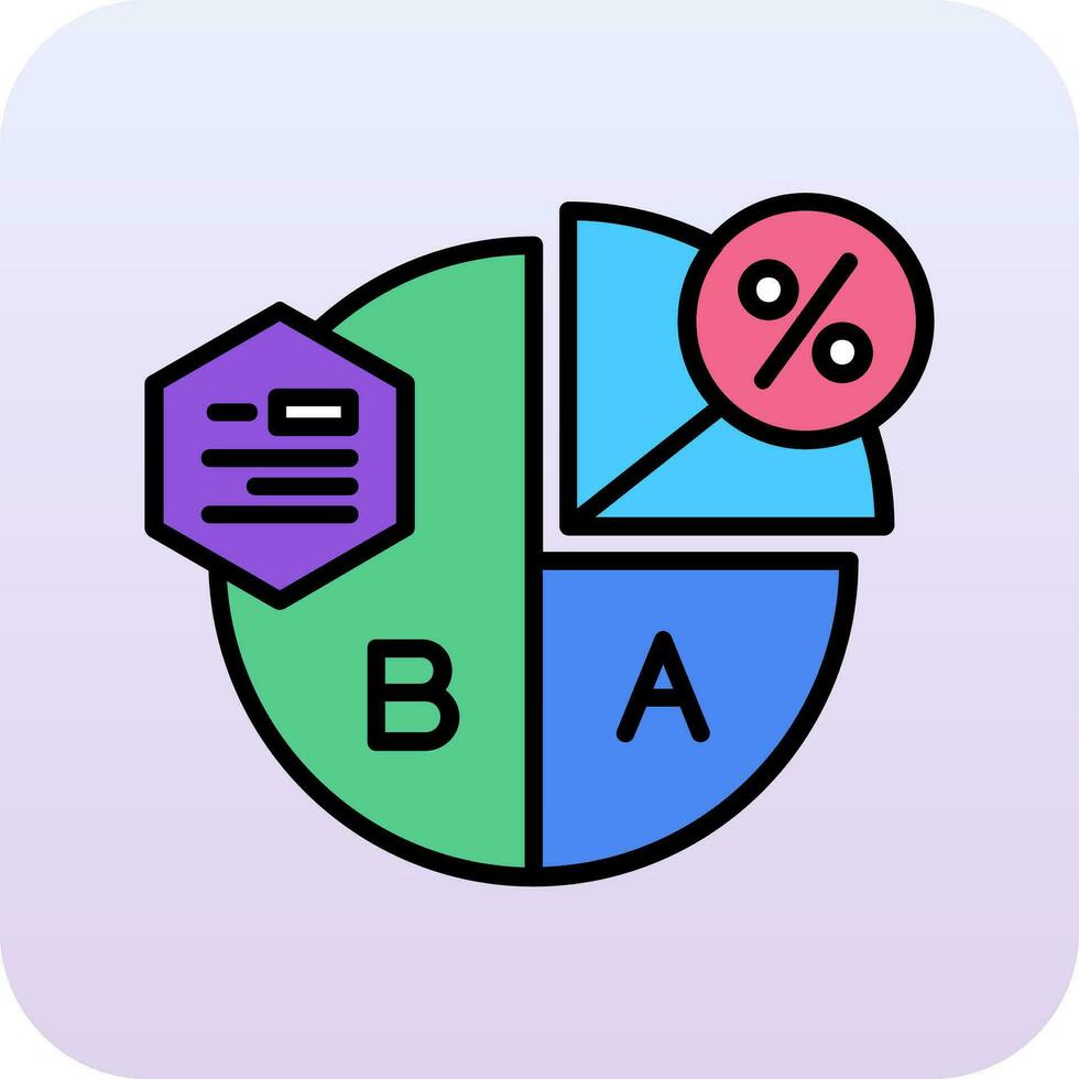 Pie Chart Vector Icon