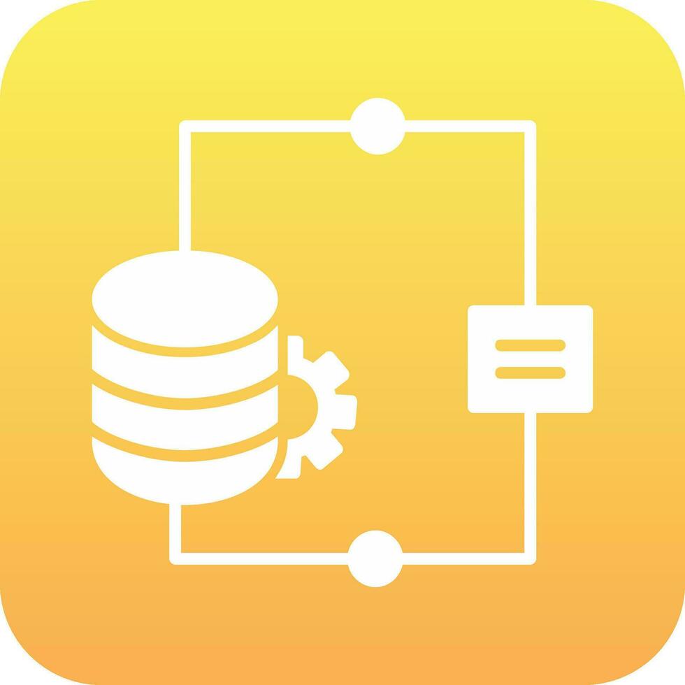 icono de vector de integración de datos