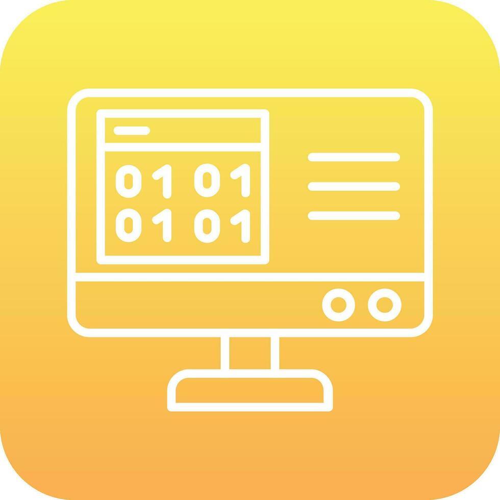 Binary Code Vector Icon