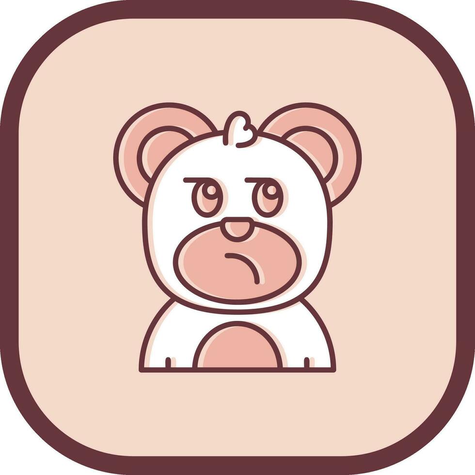 Suspicious Line filled sliped Icon vector