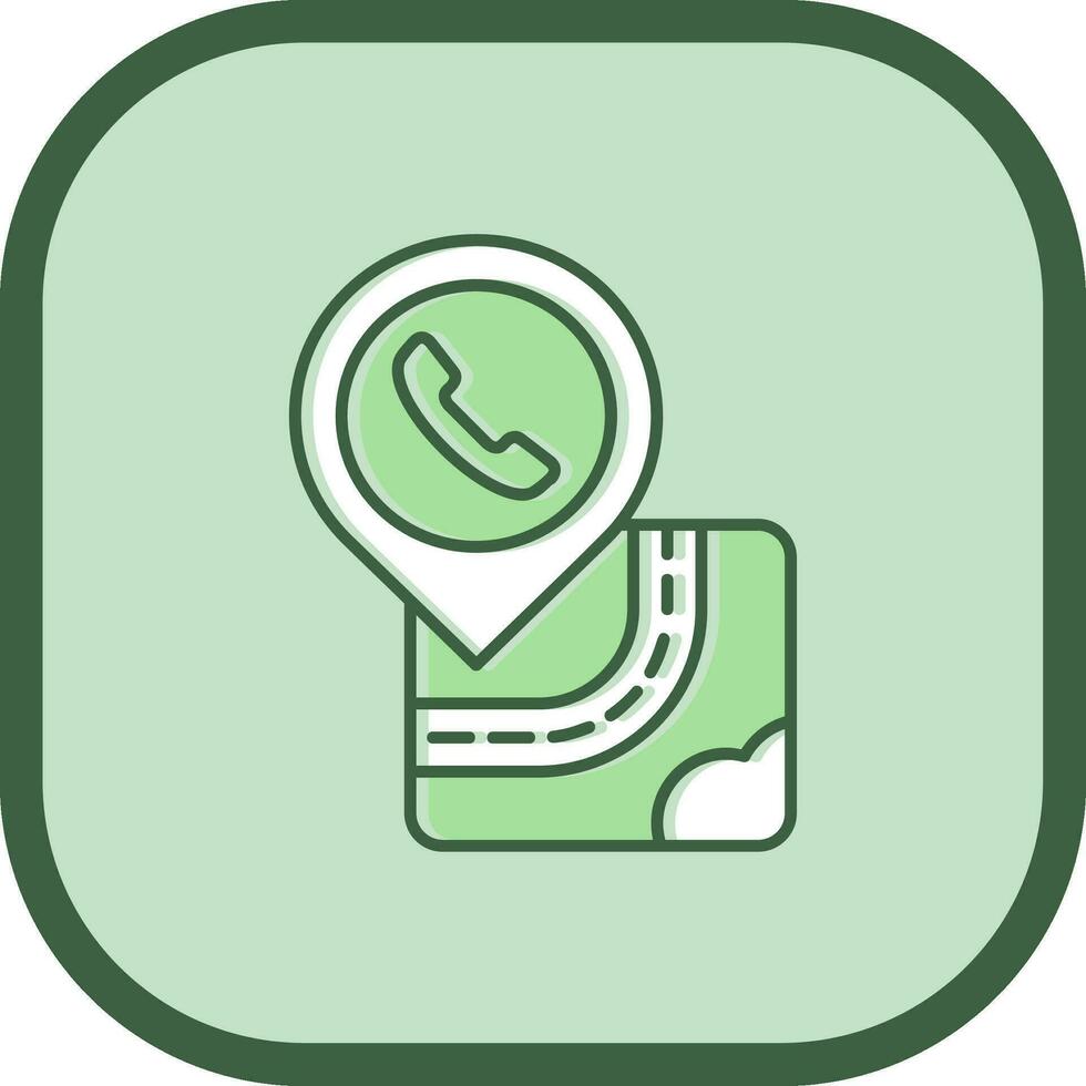 Help center Line filled sliped Icon vector