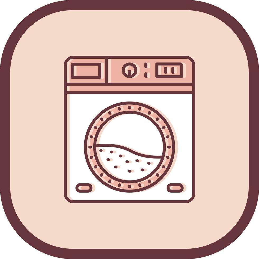 Laundry Line filled sliped Icon vector