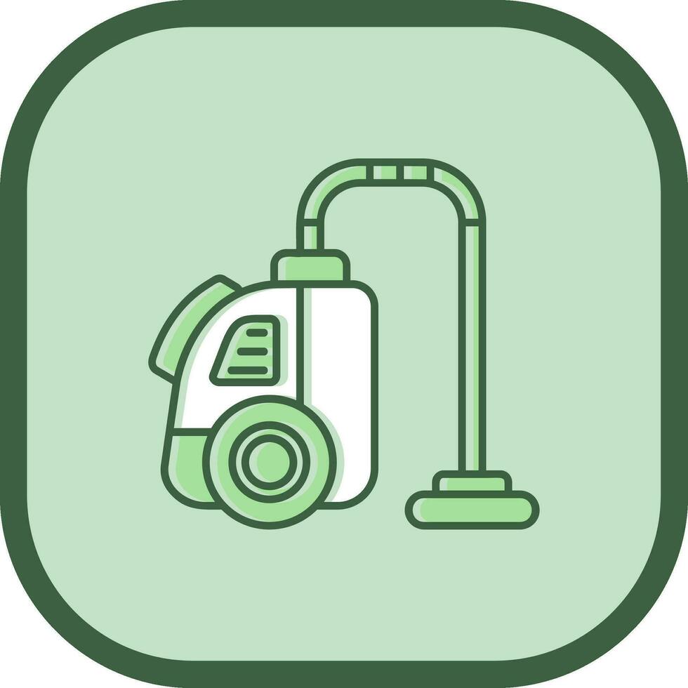 Vacuum cleaner Line filled sliped Icon vector