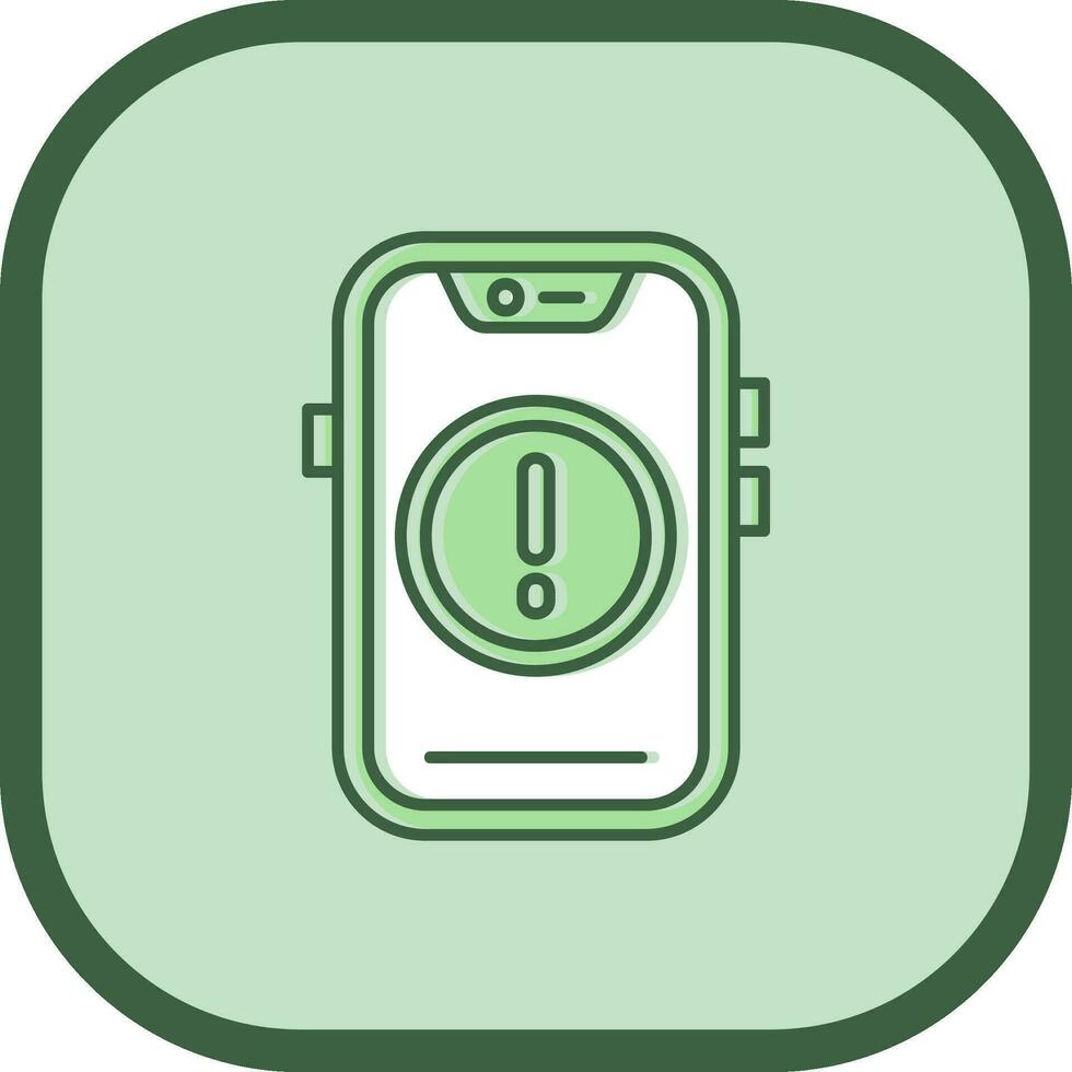 Error Line filled sliped Icon vector