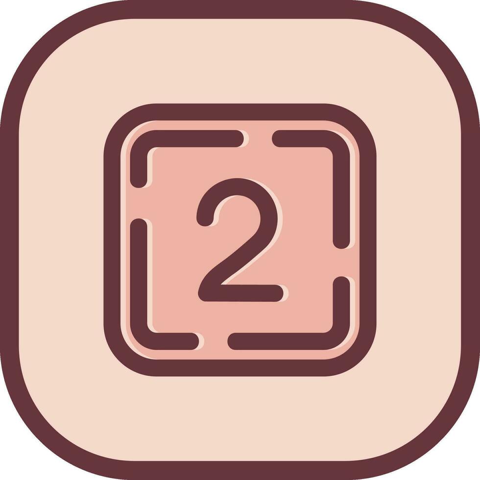 Two Line filled sliped Icon vector