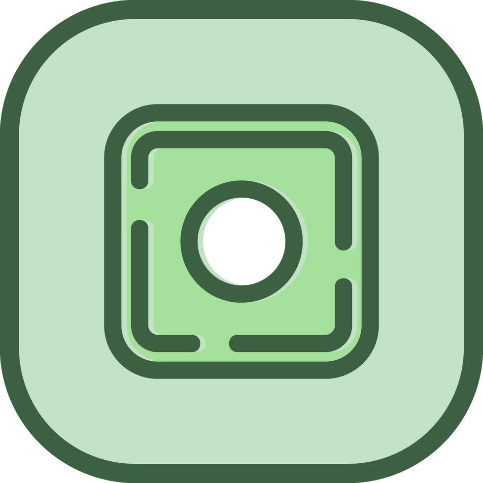 Dot Line filled sliped Icon vector