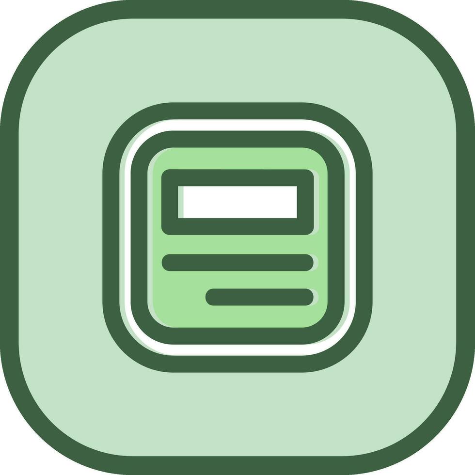 Layout Line filled sliped Icon vector